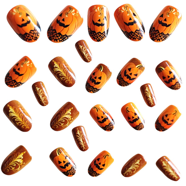 12 Sizes-24 Pcs Press On Nails Y1174