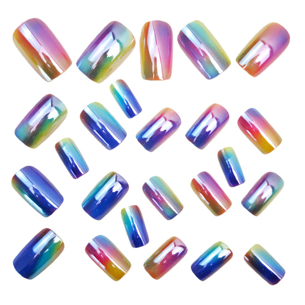 12 Sizes-24 Pcs Press On Nails Y1507