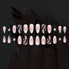 12 Sizes-24 Pcs Press On Nails C1332