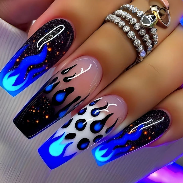 12 Sizes-24 Pcs Press On Nails Y1572