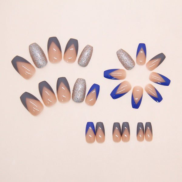 12 Sizes-24 Pcs Press On Nails W2176
