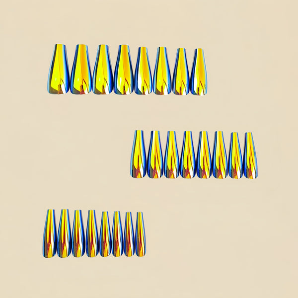 12 Sizes-24 Pcs Press On Nails Y1067