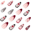12 Sizes-24 Pcs Press On Nails JP4206