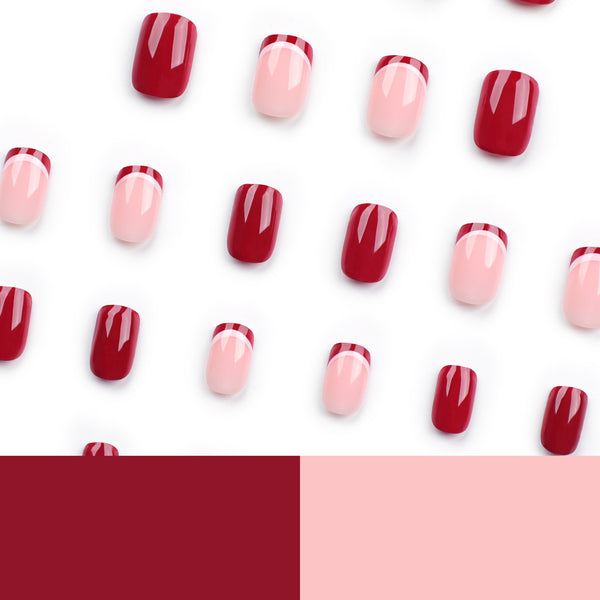 12 Sizes-24 Pcs Press On Nails JP2936