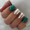 12 Sizes-24 Pcs Press On Nails W1409