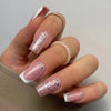 12 Sizes-24 Pcs Press On Nails JP2401