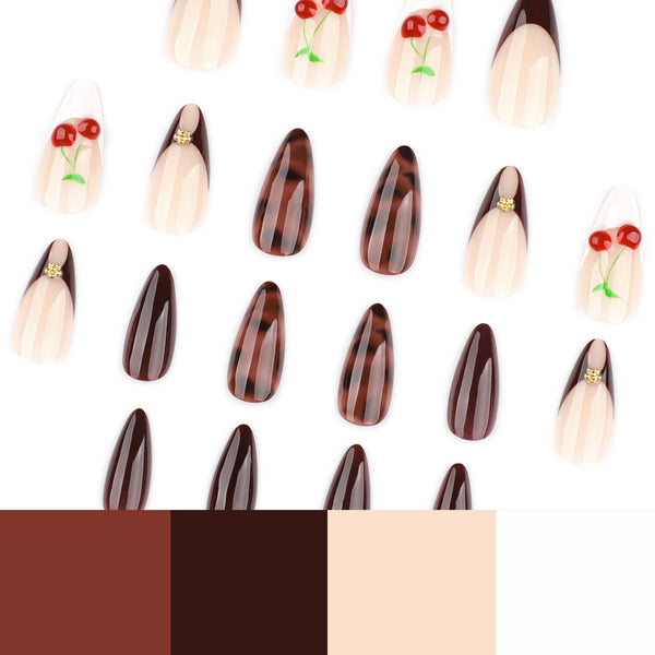 12 Sizes-24 Pcs Press On Nails JP3999
