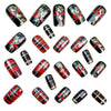 12 Sizes-24 Pcs Press On Nails Y1313