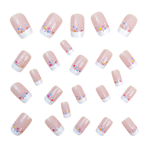12 Sizes-24 Pcs Press On Nails Y875