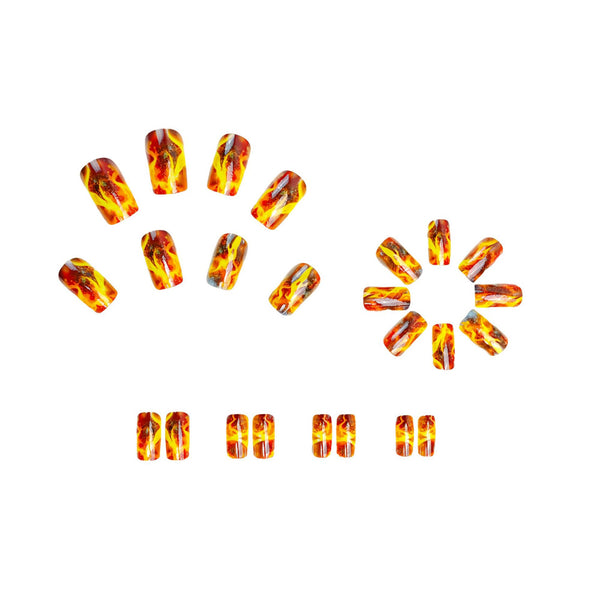 12 Sizes-24 Pcs Press On Nails Y401