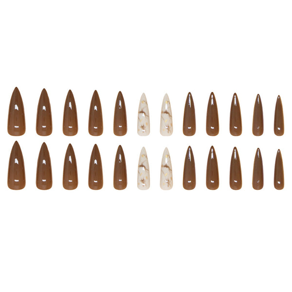 12 Sizes-24 Pcs Press On Nails W1624