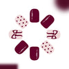 12 Sizes-24 Pcs Press On Nails C1379