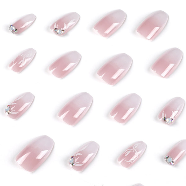 12 Sizes-24 Pcs Press On Nails JP2272
