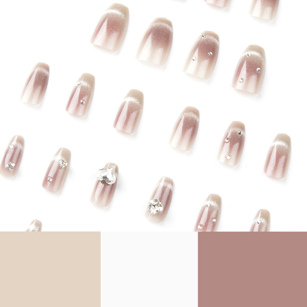 12 Sizes-24 Pcs Press On Nails JP2651