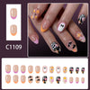 12 Sizes-24 Pcs Press On Nails C1109