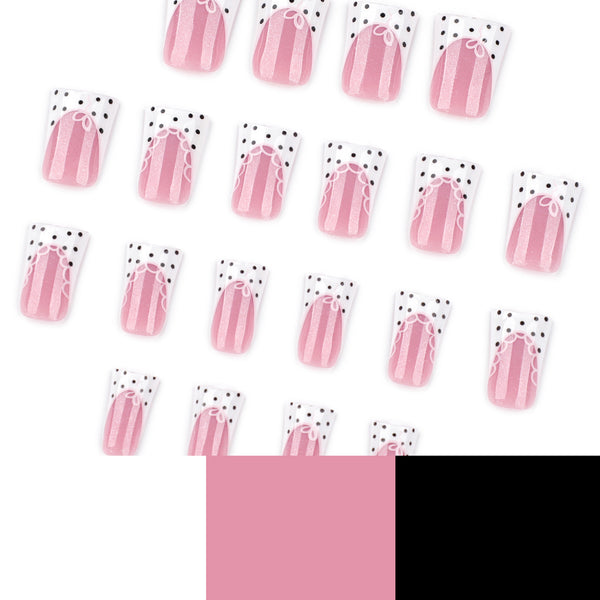 12 Sizes-24 Pcs Press On Nails JP4293