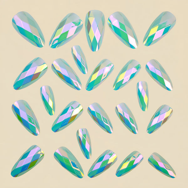 12 Sizes-24 Pcs Press On Nails Y1333