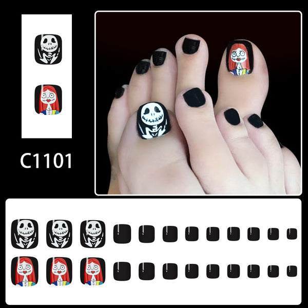 12 Sizes-24 Pcs Press On Nails C1101