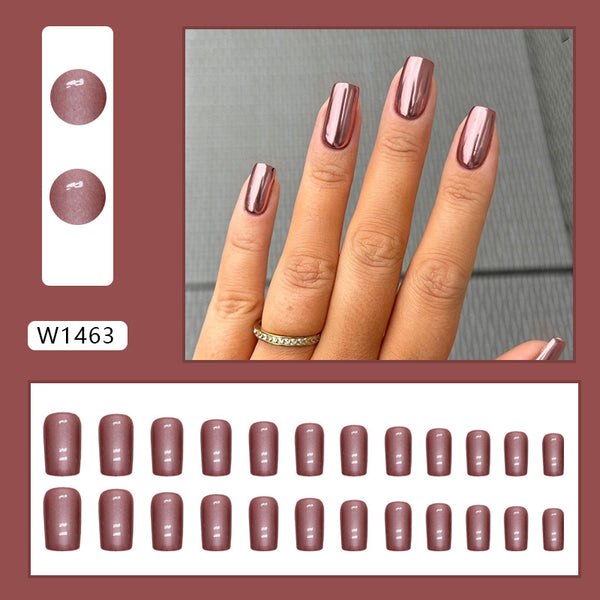 12 Sizes-24 Pcs Press On Nails W1463
