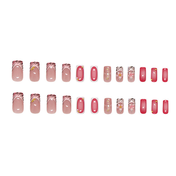 12 Sizes-24 Pcs Press On Nails Z1083