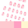 12 Sizes-24 Pcs Press On Nails JP4364