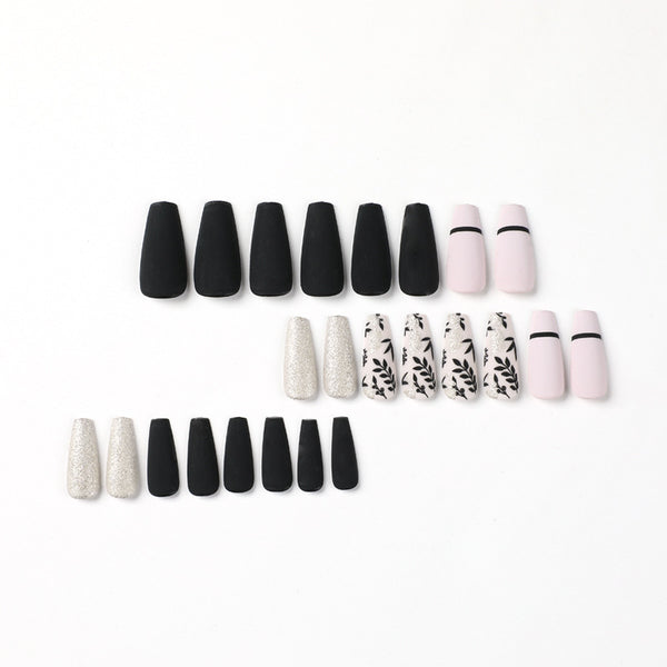 12 Sizes-24 Pcs Press On Nails JP2014
