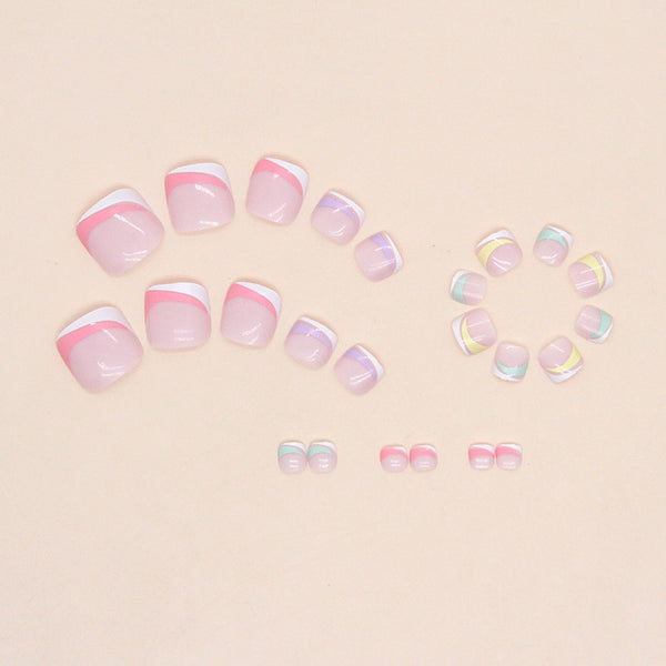12 Sizes-24 Pcs Press On Nails F100