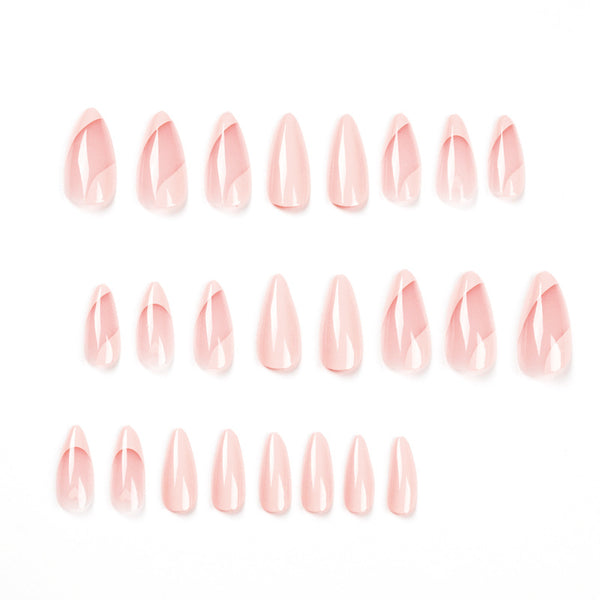 12 Sizes-24 Pcs Press On Nails JP1773