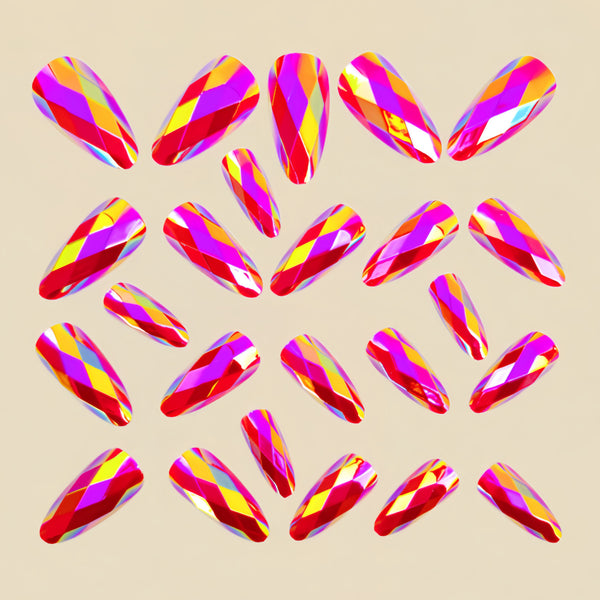 12 Sizes-24 Pcs Press On Nails Y1609