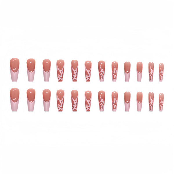 12 Sizes-24 Pcs Press On Nails Y036