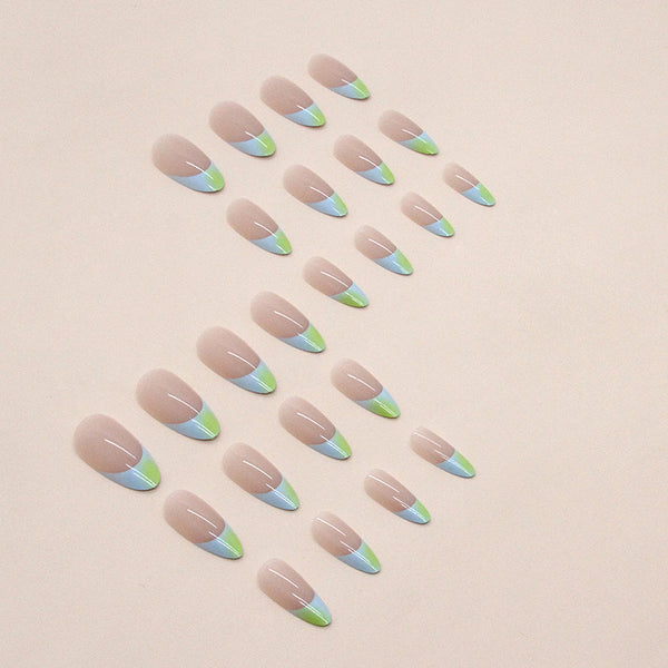 12 Sizes-24 Pcs Press On Nails W1134