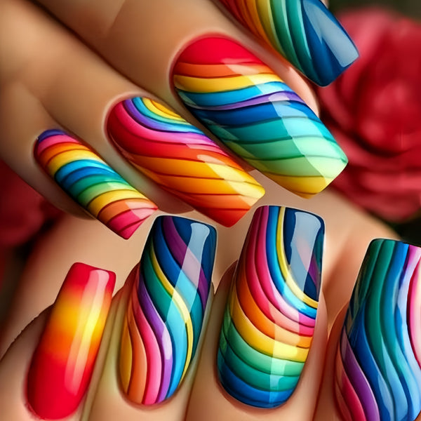 12 Sizes-24 Pcs Press On Nails Y517
