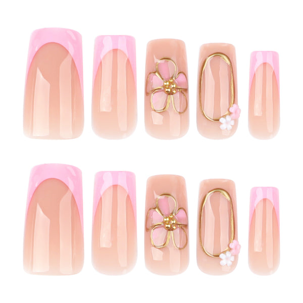 12 Sizes-24 Pcs Press On Nails JP3870