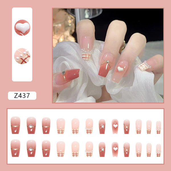 12 Sizes-24 PcsPress On Nails Z437