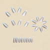12 Sizes-24 Pcs Press On Nails Y1425