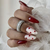 12 Sizes-24 Pcs Press On Nails Z1334