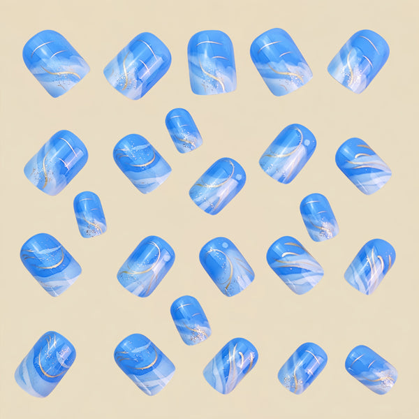 12 Sizes-24 Pcs Press On Nails Y872