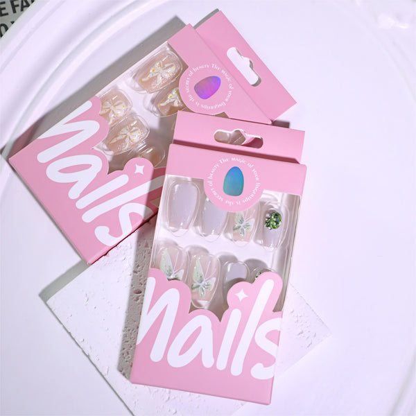 12 Sizes-24 Pcs Press On Nails JL0680