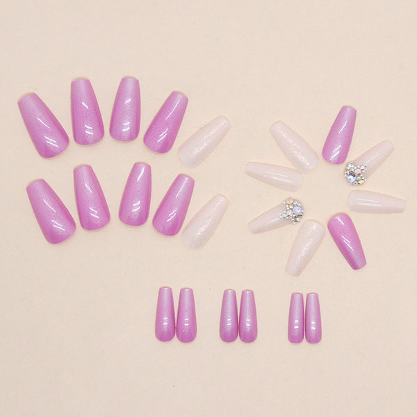 12 Sizes-24 Pcs Press On Nails Z699