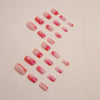 12 Sizes-24 Pcs Press On Nails W1314