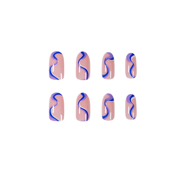 12 Sizes-24 Pcs Press On Nails JP1102