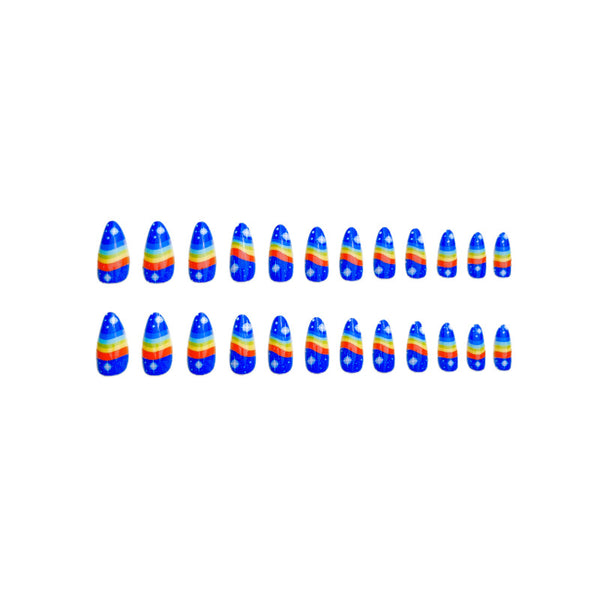 12 Sizes-24 Pcs Press On Nails Y235