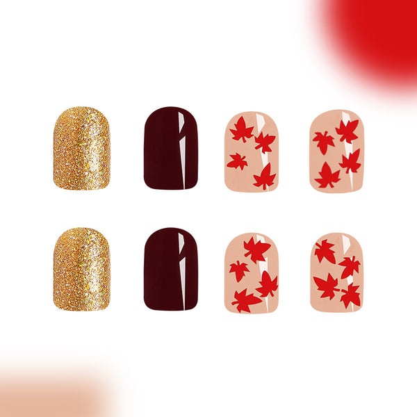 12 Sizes-24 Pcs Press On Nails C605
