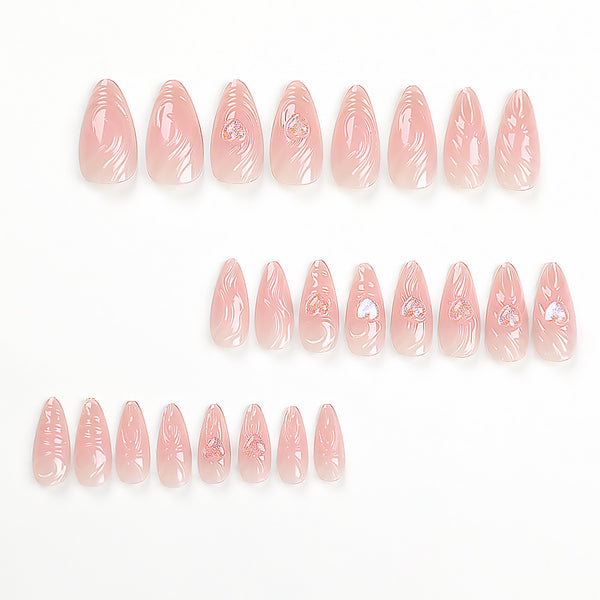 12 Sizes-24 Pcs Press On Nails JP2784
