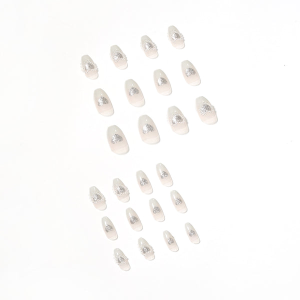 12 Sizes-24 Pcs Press On Nails JP1315