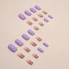 12 Sizes-24 Pcs Press On Nails W1344