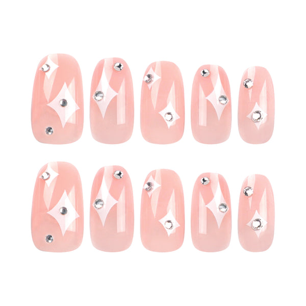 12 Sizes-24 Pcs Press On Nails JP2974