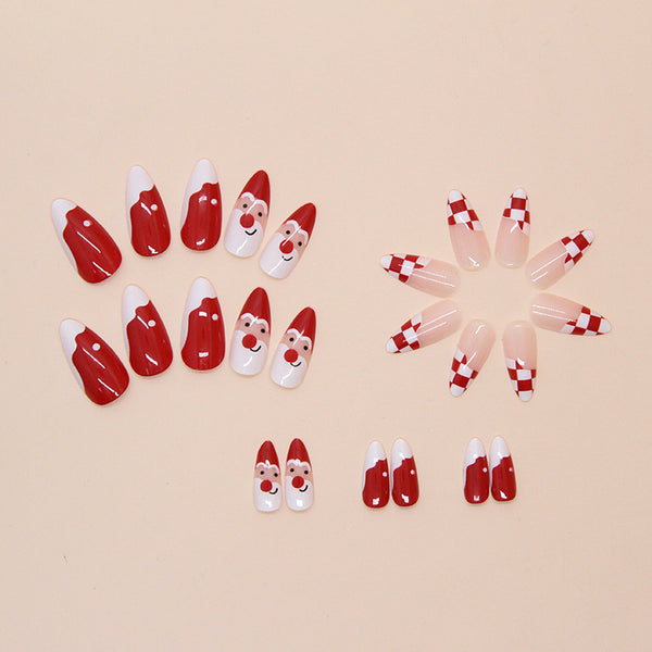 12 Sizes-24 Pcs Press On Nails W1820
