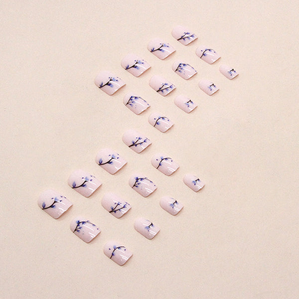 12 Sizes-24 Pcs Press On Nails W1048