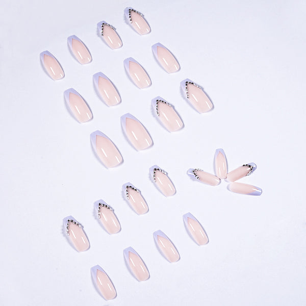 12 Sizes-24 Pcs Press On Nails JP1053
